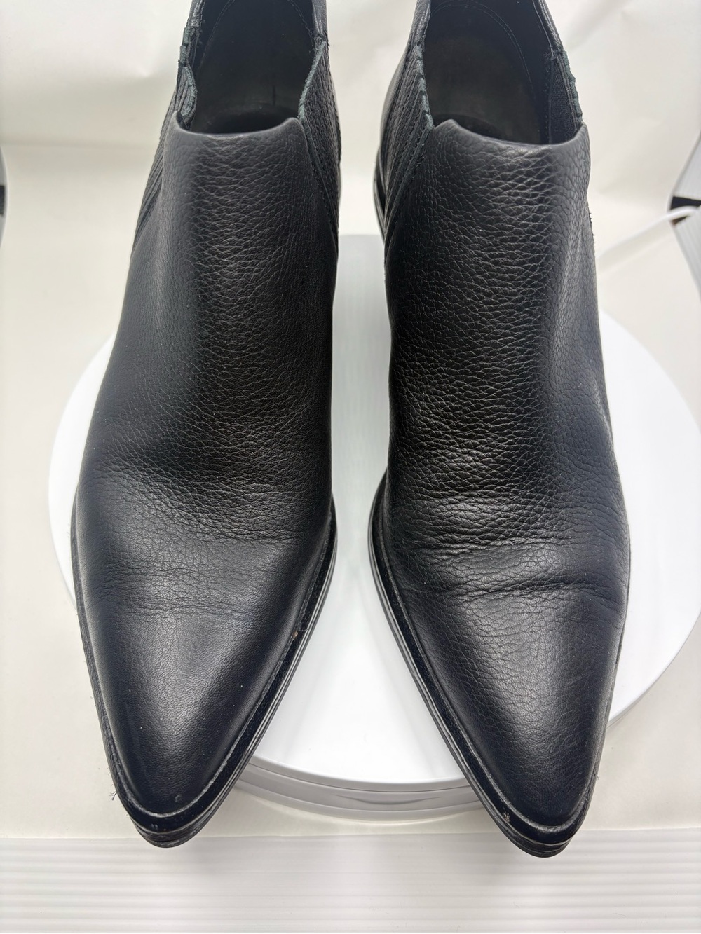 Via Spiga Black Pointed Toe Ankle Boot